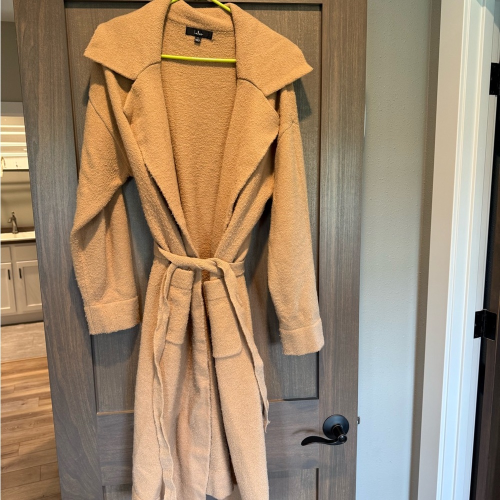 Lulus Tan Sweater Jacket